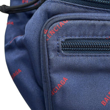 Load image into Gallery viewer, BALENCIAGA Explorer Belt Pack Crossbody Bag Navy/Red482389 Nylon
