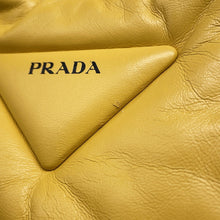 Load image into Gallery viewer, PRADA Soft padded 2-way bag Yellow1BA359 Leather
