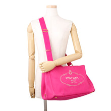 Load image into Gallery viewer, PRADA Canapa 2WAYBag PinkBN2642 Canvas
