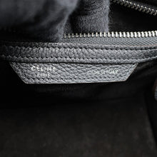 将图像加载到图库查看器中，CELINE Luggage Shopper Tote Bag Black167793DRU.38NO Leather Size micro
