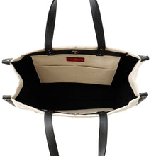 Load image into Gallery viewer, Valentino Garavani VLTN Lock Studded Tote Bag Ivory/BlackTW2B0D21FWB Canvas Leather
