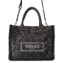 将图像加载到图库查看器中，Barocco Athena 2WAY Bag Gray/Black1011564/1A09741 Canvas Size Small
