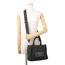 将图像加载到图库查看器中，Barocco Athena 2WAY Bag Gray/Black1011564/1A09741 Canvas Size Small
