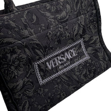 将图像加载到图库查看器中，Barocco Athena 2WAY Bag Gray/Black1011564/1A09741 Canvas Size Small
