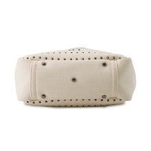 Load image into Gallery viewer, Valentino Garavani Atelier Bag 01 Metal Stitch Edition 2WAY Bag Beige/BlackWW0B0J97NIZ Canvas Leather Size Small
