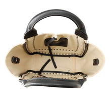 Load image into Gallery viewer, Valentino Garavani Atelier Bag 01 Metal Stitch Edition 2WAY Bag Beige/BlackWW0B0J97NIZ Canvas Leather Size Small
