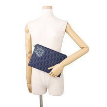将图像加载到图库查看器中，Dior Tears A5 Pouch Navy2ESCA338DDO-H560 Canvas
