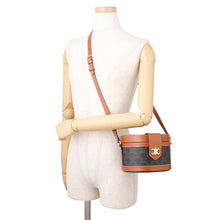 Load image into Gallery viewer, CELINE Tambour Medium Shoulder Bag Tan195192 PVC Leather Size Medium
