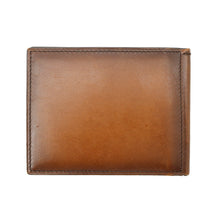 将图像加载到图库查看器中，Berluti calligraphy money clip Brown Leather
