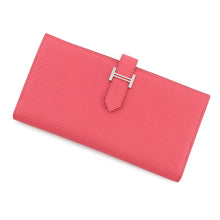 将图像加载到图库查看器中，HERMES Bean Soufre Rose Azalee Chevre Myzore Goatskin
