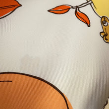 将图像加载到图库查看器中，HERMES Carre Le Pommier Sellier Size 90 White/Blue Gacier/Apricot Silk100%
