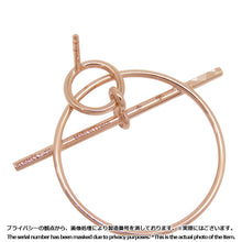 将图像加载到图库查看器中，HERMES Echappee Loop Earrings Size PM 18K Pink Gold
