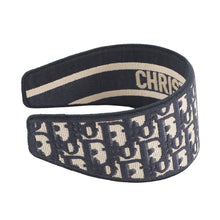 Load image into Gallery viewer, Dior Oblique headband Navy/White Canvas
