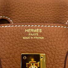 Load image into Gallery viewer, HERMES Birkin Gold Togo Leather Size 25
