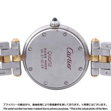 将图像加载到图库查看器中，CARTIER PANTHERE Vendome 1 Row SM W24mm Stainless Steel K18YG Ivory Dial84084242
