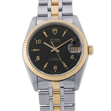 Load image into Gallery viewer, TUDOR Prince Date W34mm Stainless Steel K18YG Black Dial74033
