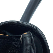将图像加载到图库查看器中，Delvaux Delvaux Brion Black Calf Leather Size MM
