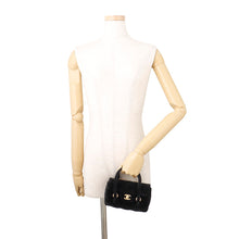 Load image into Gallery viewer, CHANEL Matelasse Mini 2WAY Handbag Black Velvet
