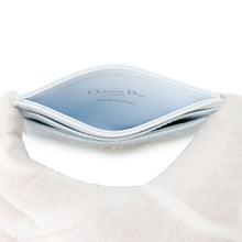 将图像加载到图库查看器中，Dior Dior Jolie Freesia Flat Card Holder Cannage Light BlueS3103UNJB_M00Z Lambskin/Faux Pearl
