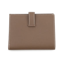 Load image into Gallery viewer, HERMES Bean compact Etoupe Veau Madame
