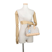 将图像加载到图库查看器中，LOUIS VUITTON Alma Blue OrumpN40902 Damier Azur Size BB

