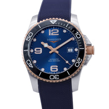 Load image into Gallery viewer, LONGINES Hydro Conquest W41mm Stainless Steel PG(PVD) Rubber Blue DialL3.781.3.98.9

