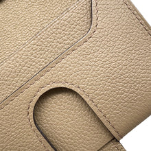 将图像加载到图库查看器中，HERMES RMS Card Case Beige de Weimar Evercolor
