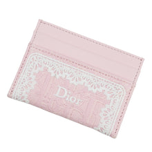 Load image into Gallery viewer, Dior Dior Amour Oblique Jacquard &amp; Lace Freesia Card Holder Exhale PinkS2400OUKL_M19I Canvas/Calf Leather
