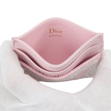 Load image into Gallery viewer, Dior Dior Amour Oblique Jacquard &amp; Lace Freesia Card Holder Exhale PinkS2400OUKL_M19I Canvas/Calf Leather
