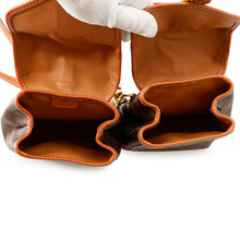 Load image into Gallery viewer, CELINE Macadam Twin Mini Backpack Brown PVC Leather

