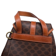 Load image into Gallery viewer, CELINE Macadam Twin Mini Backpack Brown PVC Leather
