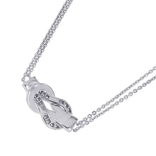 Load image into Gallery viewer, FRED Chance Infini Diamond Necklace Size Medium7B0220 18K White Gold
