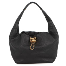 Load image into Gallery viewer, CHANEL Hobo Bag BlackAS5976 Calf Leather

