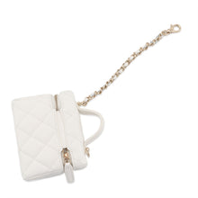 Load image into Gallery viewer, CHANEL Classic Mini Bag Bag Charm WhiteAP4897-B10583-10601 Caviar Leather

