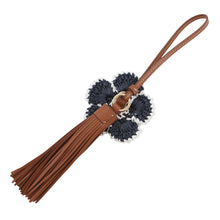 Load image into Gallery viewer, MIUMIU Trick Bag Charm CognacBrown/White5TL550_2IG8_F031W Lambskin Raffia-style processed yarn
