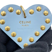 将图像加载到图库查看器中，CELINE Triomphe Pom Pom Bag Charm Natural/Pale Blue49J663GVS.02VP Shearling Leather
