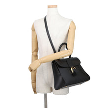 Load image into Gallery viewer, Delvaux Brillon BlackAA0483AAM099ZDO Box Calf Leather Size MM
