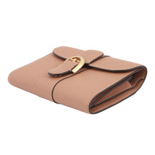 Load image into Gallery viewer, Delvaux Brillon Compact Wallet Tender BeigeAB0616AAU024FDO Rodeo Grained Calf Leather
