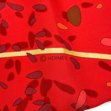 Load image into Gallery viewer, HERMES Flower Offerings Size 90 Red/Pink/White Silk100%
