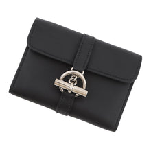 Load image into Gallery viewer, HERMES Glennan Compact Black Swift Leather
