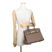 将图像加载到图库查看器中，HERMES Birkin Etoupe Togo Leather Size 30
