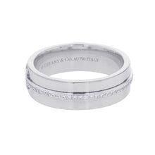 Load image into Gallery viewer, TIFFANY&amp;Co. T-Wide Diamond Ring Size Approximately No. 9 18K White Gold
