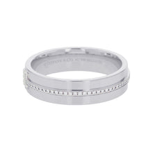 Load image into Gallery viewer, TIFFANY&amp;Co. T-Wide Diamond Ring Size Approximately No. 19 18K White Gold
