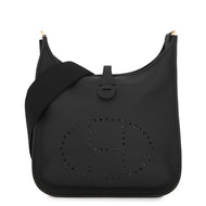 HERMES Evelyne 3 Black Taurillon Clemence Size PM