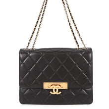 将图像加载到图库查看器中，CHANEL Matelasse Coco Rock Chain Shoulder Black Lambskin

