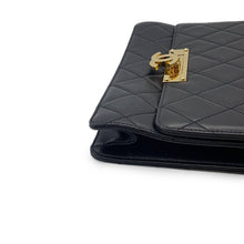 将图像加载到图库查看器中，CHANEL Matelasse Coco Rock Chain Shoulder Black Lambskin
