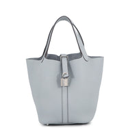 HERMES Picotin Lock Green Pantan Taurillon Clemence Size PM