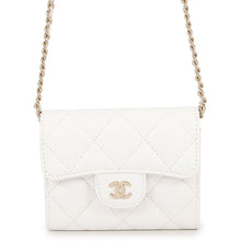 Load image into Gallery viewer, CHANEL Chain wallet WhiteAP0238 Caviar Leather

