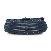 Load image into Gallery viewer, CHANEL Matelasse Single Flap ChainShoulder Bag BlueAS1328 Denim Size 25
