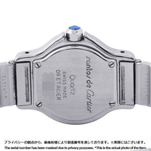 将图像加载到图库查看器中，CARTIER Santos Octagon SM W25mm Stainless Steel K18YG Ivory DialW2001683
